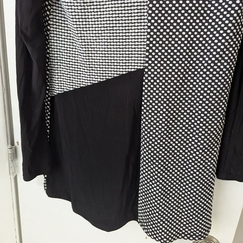 Joseph Ribkoff Geometric Abstract Cowl Neck Tunic Size 8 - Picture 8 of 9